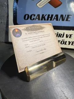Pirinç Levha Standı galeri görseli 1